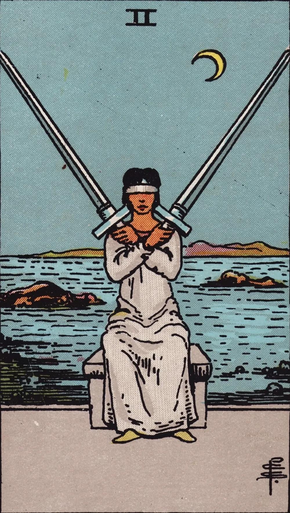 Two of Swords Card