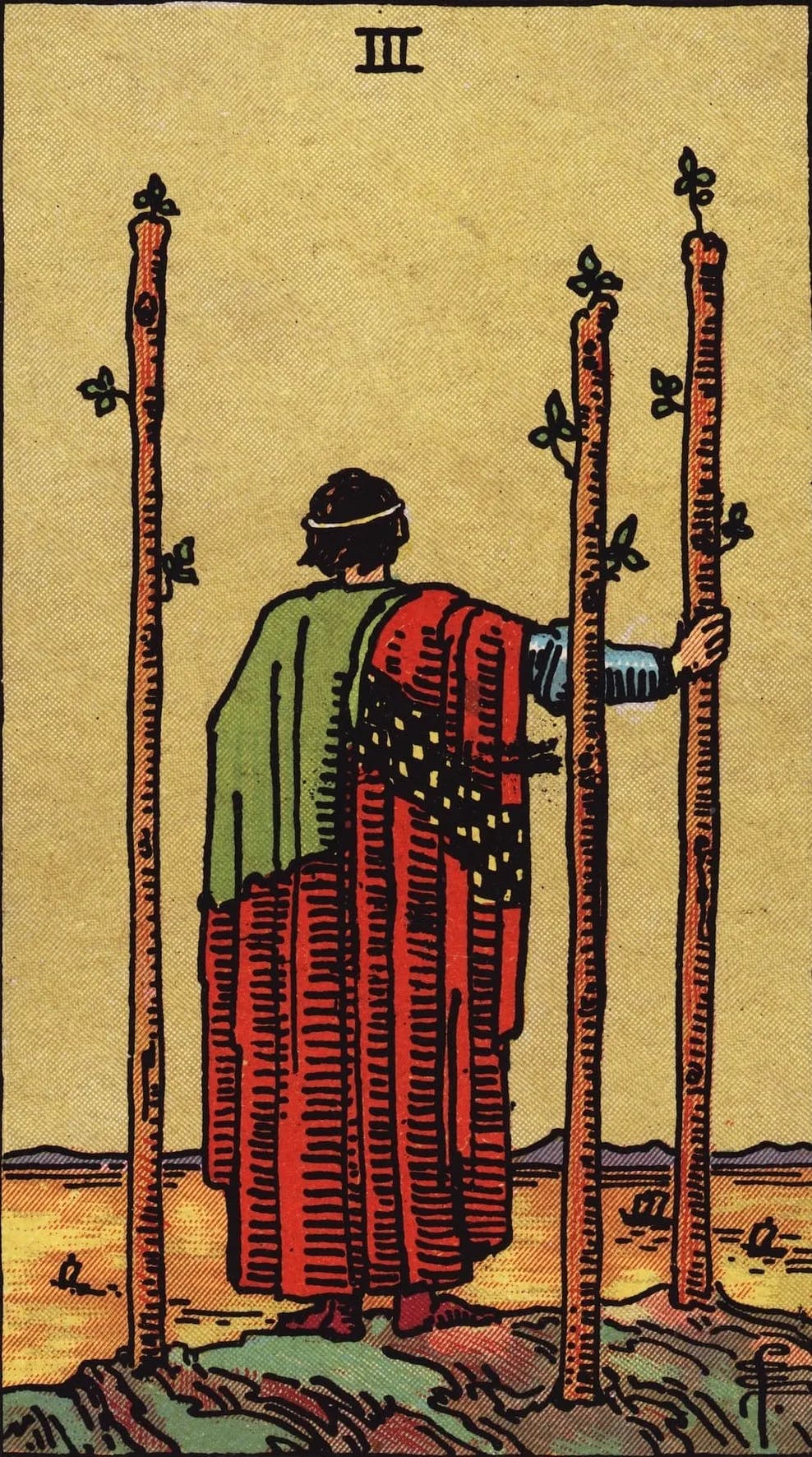 Three of Wands Card