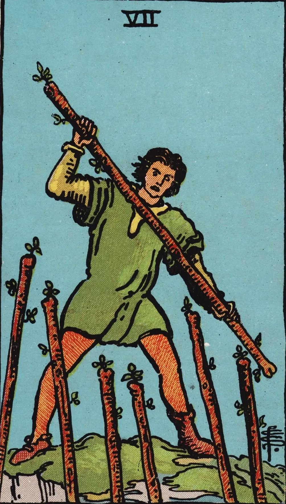 Seven of Wands Card